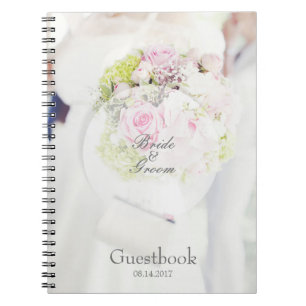 Bride Blume Bouquet bearbeitbares Gästebuch Notizblock