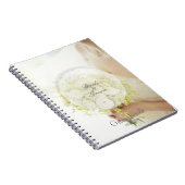 Bride Blume Bouquet bearbeitbares Gästebuch Notizblock (Rechte Seite)