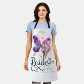 Bride boho Floral Butterfly Küche Geschenk Schürze (Getragen)