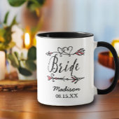 Bride Boho Leiter der Bridal Stamm Arrow Hochzeit Tasse