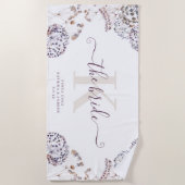 Bride Boho Strandtuch (Vorderseite)