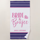 Bride & Boujee Personalized Bride Strandtuch (Vorderseite)