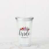 Bride Bouquet Acryltrinkbecher (Vorderseite)