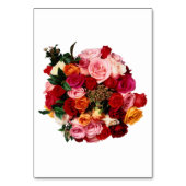 Bride Bouquet Tischnummer (Vorderseite)