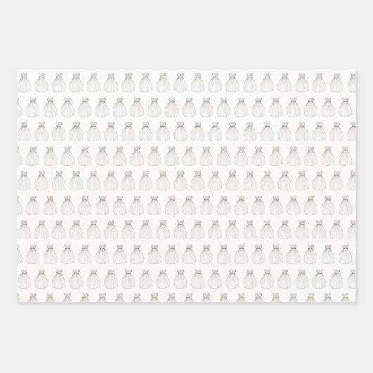 Bride Brautparty Diamond Ring Brautkleid Geschenkpapier Set (Vorderseite 2)