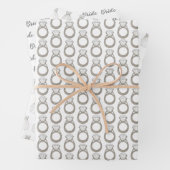 Bride Brautparty Diamond Ring Brautkleid Geschenkpapier Set (Beispiel)