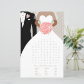 Bride Brautparty Suchspiel Korallenkleid (Stehend Vorderseite)