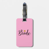 Bride Brautparty Wedding Elegant Gepäckanhänger (Rückseite vertikal)