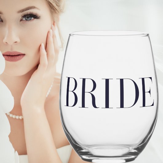 Bride Bridal Bridge soll Weinglas Ohne Stiel