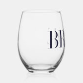 Bride Bridal Bridge soll Weinglas Ohne Stiel (Rechts)