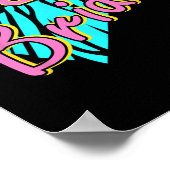 Bride Bride Bridesmaid Retro Matching Bachelorette Poster (Ecke)