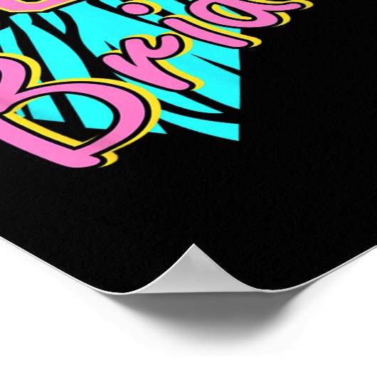 Bride Bride Bridesmaid Retro Matching Bachelorette Poster (Ecke)