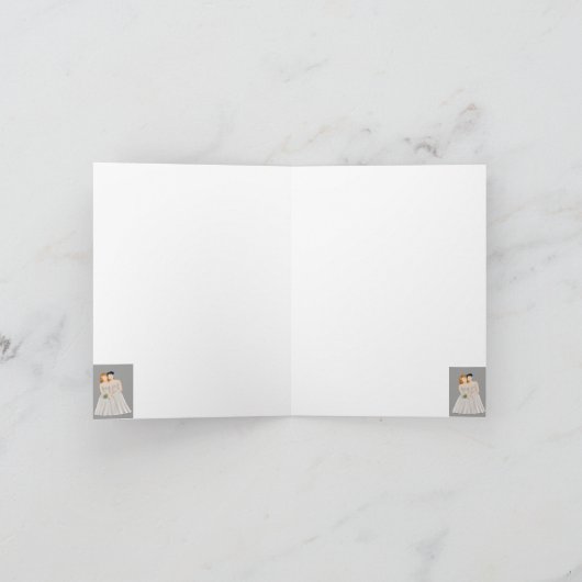 Bride & Bride Einladung (Innenseite)