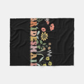 Bride Bride I Crew Wildblumen Bachelorett Fleecedecke (Vorderseite (Horizontal))