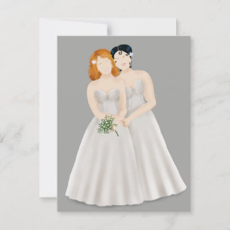 Bride & Bride Postkarte