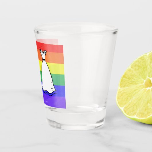 Bride & Bride Schnapsglas (Rechts)