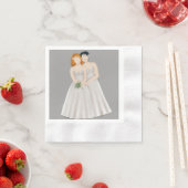 Bride & Bride Serviette (Beispiel)