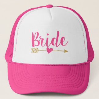 Bride|Bride Tribe|Pink Truckerkappe