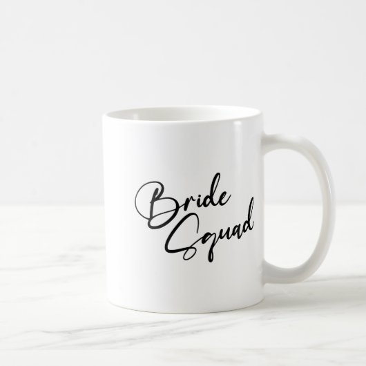 Bride Bridesmaid Bride Squad Junggeselinnen-Abschi Kaffeetasse (Rechts)