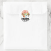 Bride Bridesmaid Bride Squad Scottsdale Bacheloret Runder Aufkleber (Tasche)