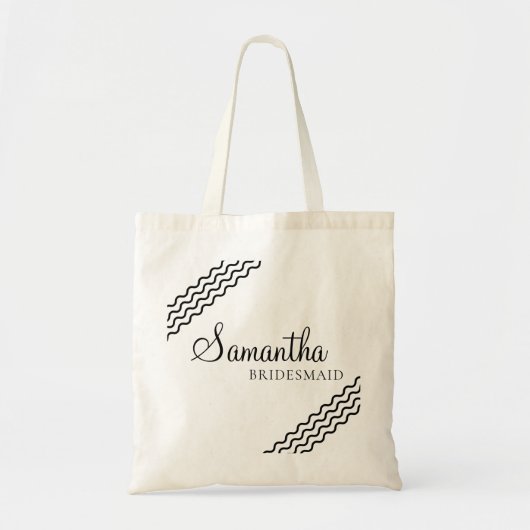 Bride, Bridesmaid Tote Bag Tragetasche (Vorne)