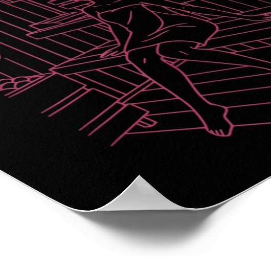 Bride Bridesmaid Wellness-Center Bachelorette Mild Poster (Ecke)