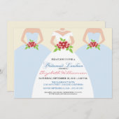 Bride & Bridesmaids Bridal Luncheon Invite (Nebel) Einladung (Vorne/Hinten)
