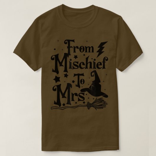 Bride Bridesmaids Bridal Party Witch From Mischief T-Shirt (Design vorne)