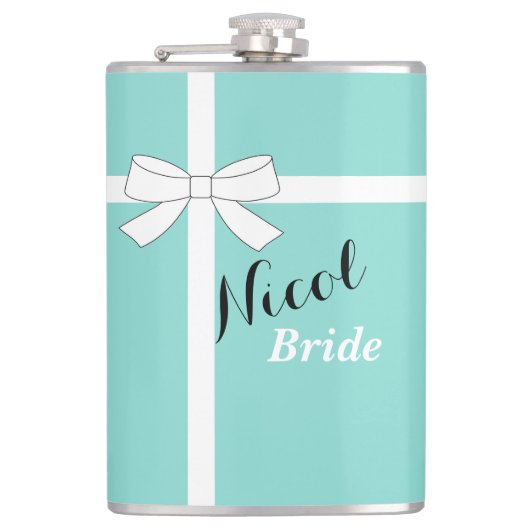 BRIDE & Bridesmaids Bridge zum Brautparty Flachmann (Vorderseite)