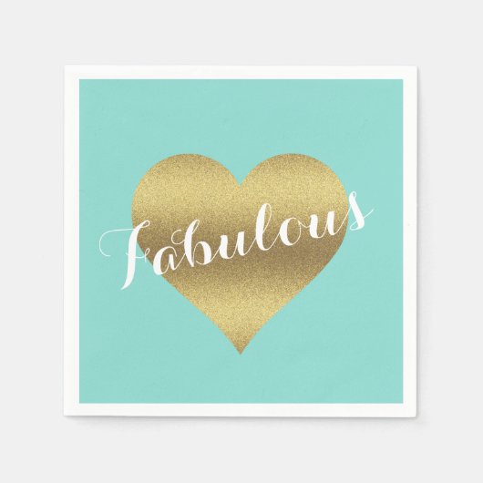 Bride & Bridesmaids Gold Heart Brautparty Party Serviette (Vorderseite)