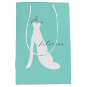 Bride & Bridesmaids kommen hier zum Bride-Party Mittlere Geschenktüte (Vorderseite)