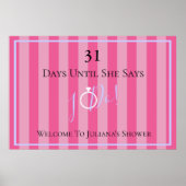 BRIDE & Bridesmaids Lingerie Brautparty Party Poster (Vorne)