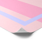 BRIDE & Bridesmaids Pink Bridal Wedding Countdown Poster (Ecke)