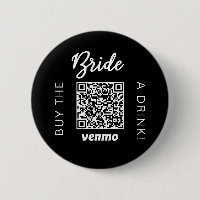 Bride Buy A Drink with QR Code Venmo Black