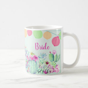 Bride Cactus succulent Fiesta Kaffeetasse