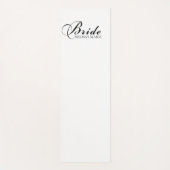 Bride Calligraphy Script Yogamatte (Vorderseite)