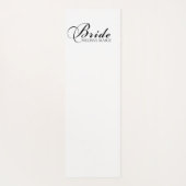 Bride Calligraphy Script Yogamatte (Rückseite)