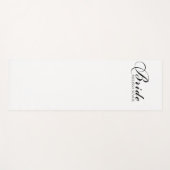 Bride Calligraphy Script Yogamatte (Vorderseite (Horizontal))