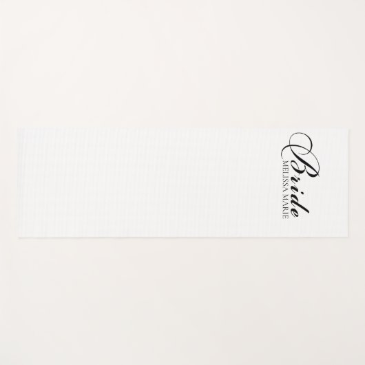 Bride Calligraphy Script Yogamatte (Vorderseite (Horizontal))