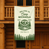 Bride Camp Bachelorette Empfang Banner