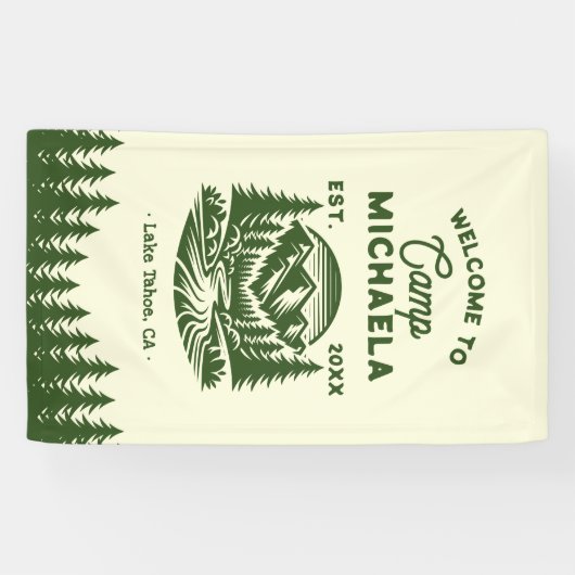 Bride Camp Bachelorette Empfang Banner (Horizontal)