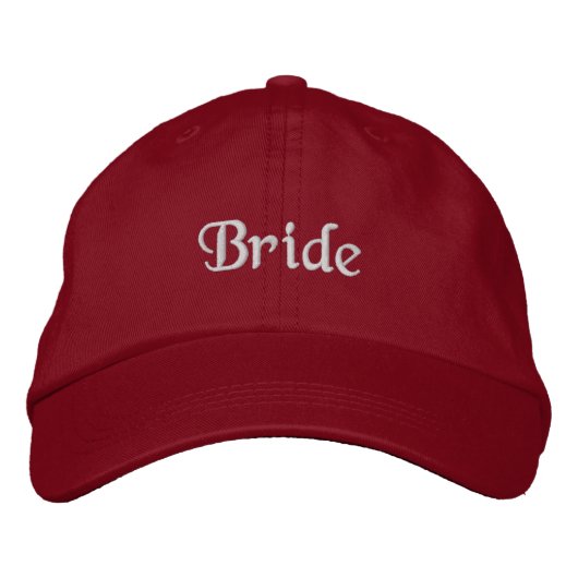 Bride Cap Bestickte Baseballkappe (Vorderseite)