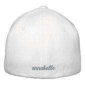 Bride | Champagne Gold Bachelorette Moderne Bestickte Baseballkappe (Rückseite)