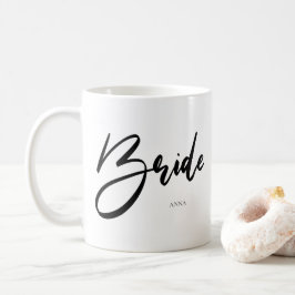 Bride Chic Black Typografie Kaffeetasse