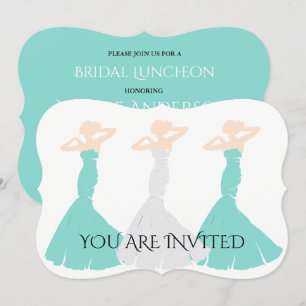 BRIDE CO Aquamarin Blue Be My Bridesmaid Party Einladung