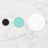 BRIDE & CO Aquamarin Blue Dusche Party Table Confe Konfetti (Rückseiten)