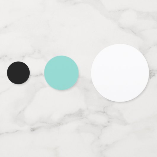 BRIDE & CO Aquamarin Blue Dusche Party Table Confe Konfetti (Rückseiten)