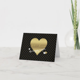 Bride Co Black & Gold Wedding Party Persönliche No Karte