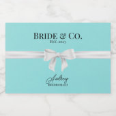 Bride & Co Bridesmaid Mini Sparkling Weinkultur un Schaumweinetikett (Einzelnes Label)