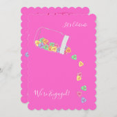 BRIDE & CO Candy Hearts Engagement Party Dusche Einladung (Vorne/Hinten)